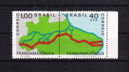 Brasilien 1283-1284 Postfrisch Als Paar, Bau Trans-Amazonas-Straße #RF800 - Otros & Sin Clasificación