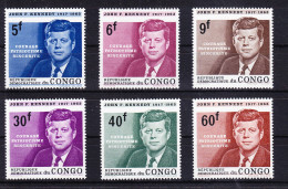 Kongo (Kinshasa) 207-212 Postfrisch John F. Kennedy, Congo #RE509 - Sonstige & Ohne Zuordnung