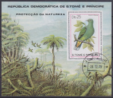 São Tomé Und Príncipe Block 42 Mit 625 Gestempelt Vögel Birds #RA040 - São Tomé Und Príncipe