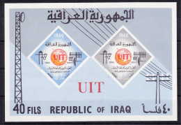 Irak Block 7B Mit 413-414 Postfrisch ITU Fernmeldeunion #RE056 - Iraq