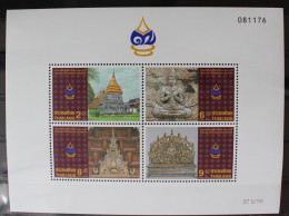 Thailand Block 73 Mit 1690-1693 Postfrisch Tempel #RJ415 - Tailandia