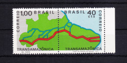 Brasilien 1283-1284 Postfrisch Als Paar, Bau Trans-Amazonas-Straße #RF799 - Otros & Sin Clasificación