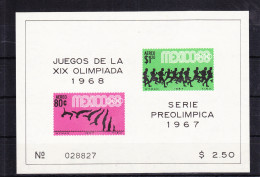 Mexiko Block 9 Mit 1250-1251 Postfrisch Olympische Sommerspiele #RF772 - Messico