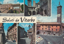 CARTOLINA  C8 VITERBO,LAZIO-SALUTI DA VITERBO-STORIA,MEMORIA,CULTURA,RELIGIONE,IMPERO ROMANO,BELLA ITALIA,VIAGGIATA 1976 - Viterbo