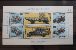 Schweden Block 8 Mit 1118-1123 Postfrisch Automobil #RM680 - Altri & Non Classificati