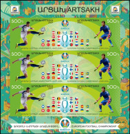 Artsakh 2021 "Campionatul European De Fotbal" Unperforated Sheet Quality:100% - Armenien