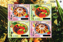 Azerbaijan - 2006 - 50th Anniversary Of First Europa CEPT Stamps - Traditional Food - Mint Stamp Sheetlet - Azerbaïjan