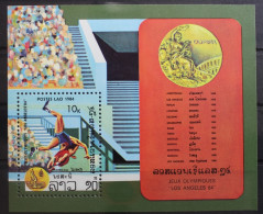 Laos Block 100 Mit 717 Postfrisch Olympische Spiele #RN229 - Laos