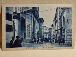 Italy Postcard Italia IMPERIA - ONEGLIA Via S. Giovanni. Movie Film Poster RE BURLONE - Imperia