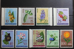 Jugoslawien 943-951 Postfrisch Blumen #RK566 - Sonstige & Ohne Zuordnung