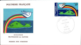 POLYNESIE FDC 1978 ECOLOGIE - FDC