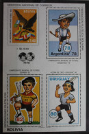 Bolivien Block 99 Mit 694 Postfrisch Fußball WM 1978 #SF714 - Bolivia