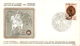 BELGIQUE FDC 1961 JOURNEE DU TIMBRE - Journée Du Timbre