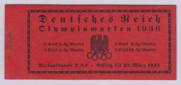 Deutsches Reich 1936 MH-MiNr. 42,1. Olympische Spiele Olympic Games Jeux Olympique Booklet Markenheftchen, MNH (5 Scans) - Libretti