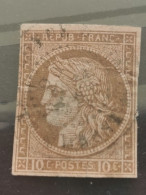 France, Émission De Bordeaux YT 43Ab, Bistre Verdâtre, CV 700€ - 1870 Ausgabe Bordeaux