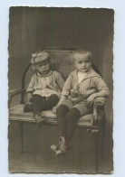 Y11895/ Zwei Kinder Geschwister Foto AK Ca.1925  - Other & Unclassified