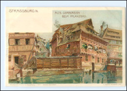 Y11672/ Straßburg Alte Gerbereien  Litho AK  A. Erdmann Ca.1900 - Elsass