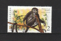SINGAPORE 2007 BANDED LEAF MONKEY $2.00 1ST PRINT (2007A) 1 STAMP IN FINE USED (**) - Singapore (1959-...)