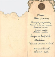 Menus Raymond Vander Hofstadt - Le 10 Mai 1942 - Communion - Menu