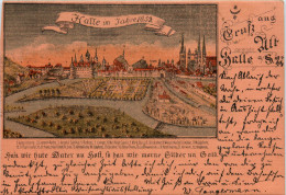 Gruss Aus Alt Halle - Halle Im Jahre 1653 - Halle (Saale)