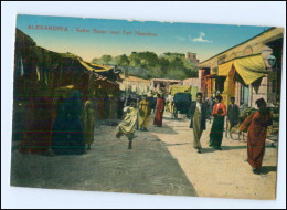 U5323/ Alexandria  Native Bazar Near Fort Napoleon Ägypten AK Ca.1925 - Zonder Classificatie