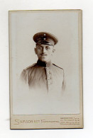 Y9906/ CDV Foto Soldat Militär  Atelier Samson & Co., Frankfurt Ca.1905 - Otros & Sin Clasificación