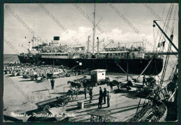 Trapani Marsala Nave PIEGHINE Foto FG Cartolina ZK2004 - Trapani