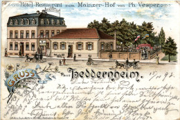 Gruss Aus Heddernheim - Hotel Mainzer Hof - Litho - Frankfurt A. Main