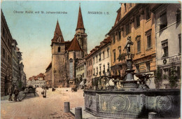 Ansbach - Oberer Markt Mit St. Johanniskirche - Ansbach