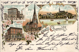 Gruss Aus Chemnitz - Litho - Chemnitz