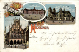 Gruss Aus Münster - Litho - Münster