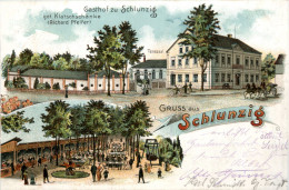 Gruss Aus Schlunzig - Gasthof - Litho - Zwickau - Zwickau