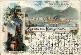 Gruss Aus Königswinter - Litho - Koenigswinter