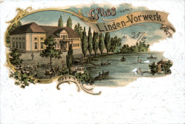 Gruss Vom Linden-Vorwerk - Litho - Giessen