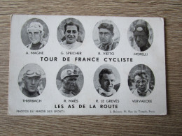 SPORT TOUR DE FRANCE CYCLISTE LES AS DE LA ROUTE CYCLISTES MEDAILLONS PHOTO DU MIROIR DES SPORTS - Cyclisme