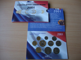 Set Monétaire France 2001 - BU, BE & Muntencassettes