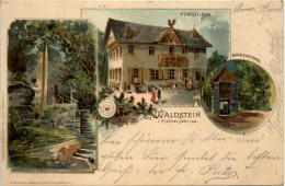 Gruss Vom Waldstein Im Fichtelgebirge - Litho - Hof