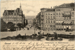 Cassel - Bahnhofsplatz Mit Bahnhofstrasse - Kassel