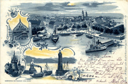 Gruss Aus Lindau - Litho - Lindau A. Bodensee