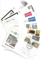 Lotto Di  8 BUSTE FDC - EUROPA CEPT POSTEUROP Anni 1976-1984 Di  Andorra - Belgio - Svizzera - Other & Unclassified