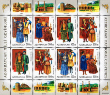 Azerbaijan - 2004 - National Costumes - Mint Stamp Sheetlet - Aserbaidschan