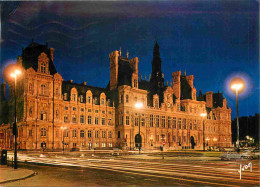 75 - Paris - Hotel De Ville - Vue De Nuit - CPM - Voir Scans Recto-Verso - Other Monuments