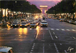 75 - Paris - Avenue Des Champs Elyséees - Arc De Triomphe - Vue De Nuit - Automobiles - CPM - Voir Scans Recto-Verso - Champs-Elysées
