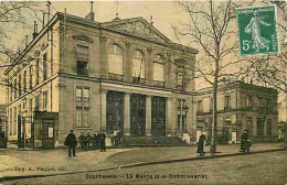 92 - Courbevoie - La Mairie Et Le Commissariat - Carte Gauffrée - Etat Léger Pli Visible - CPA - Voir Scans Recto-Verso - Courbevoie