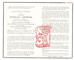 DP Hippoliet Lippens ° Gent 1879 † 1955 X Sidonie Van Kerrebroeck - Images Religieuses