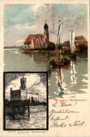 Wasserburg - Schloss Montfort - Künstlerkarte C. Biese - Wasserburg A. Bodensee