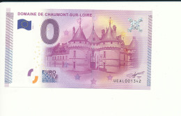 2015-1 - Billet Souvenir - 0 Euro - UEAL - DOMAINE DE CHAUMONT-SUR-LOIRE -  N° 1342 - Billet épuisé - Private Proofs / Unofficial