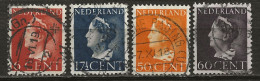 PAYS-BAS: Obl., N° YT 438A à 441, TB - Used Stamps