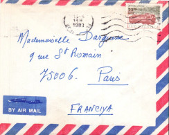 YOUGOSLAVIE SEUL SUR LETTRE POUR LA FRANCE 1983 - Storia Postale