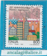 USATI ITALIA 1997 - Ref.0783 "50° ANNIVERSARIO PIANO MARSHALL" 1 Val. - - 1991-00: Used